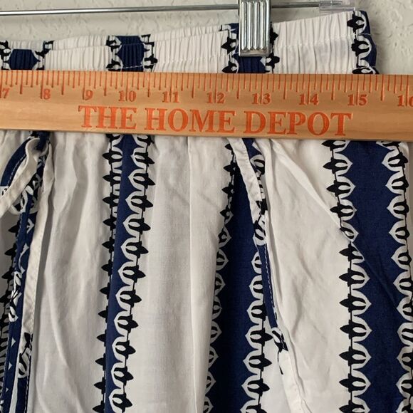 Solitaire Navy White Swimwear Open Sides Rayon Pants Joggers Size L - Picture 2 of 10